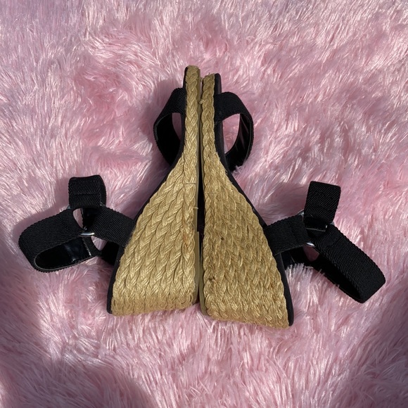 Chaps canvas espadrille style sandals with 2” heel size 9 - Picture 5 of 9